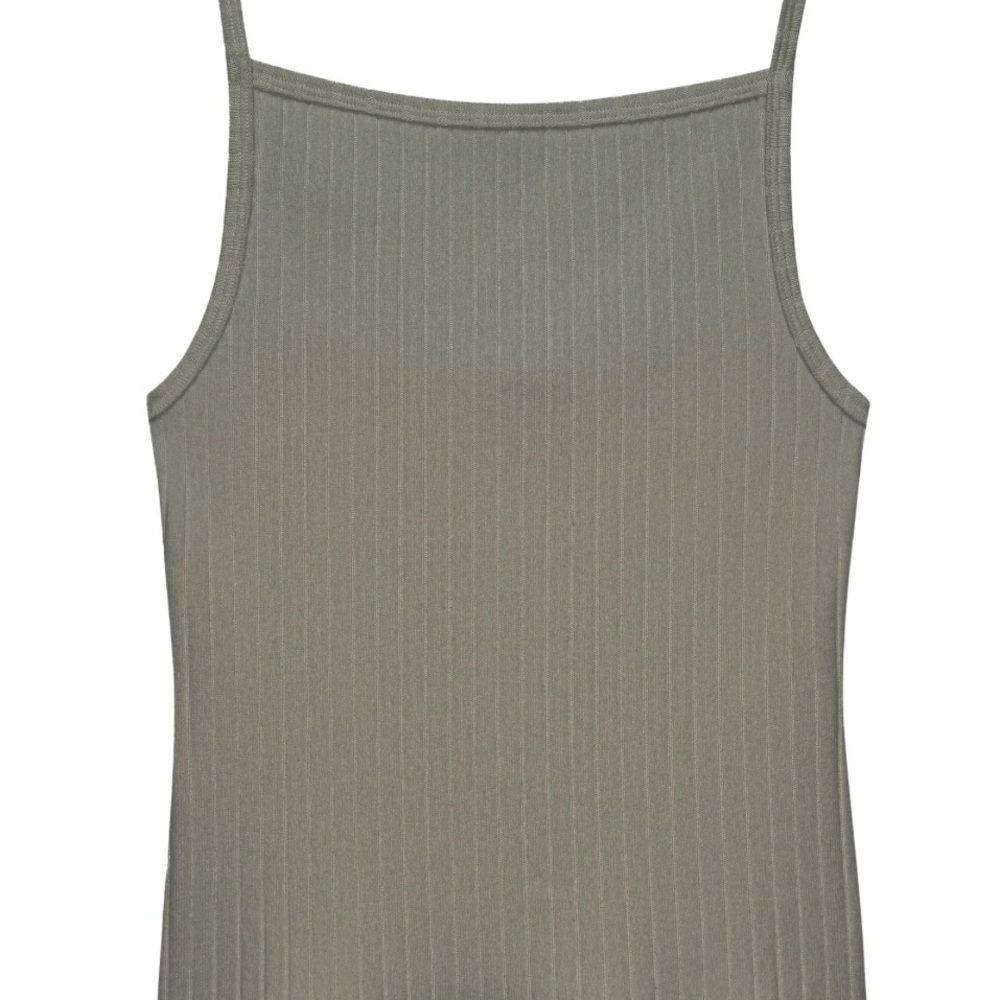 DONNI. Ribbed Beige Top - Picture 3 of 3